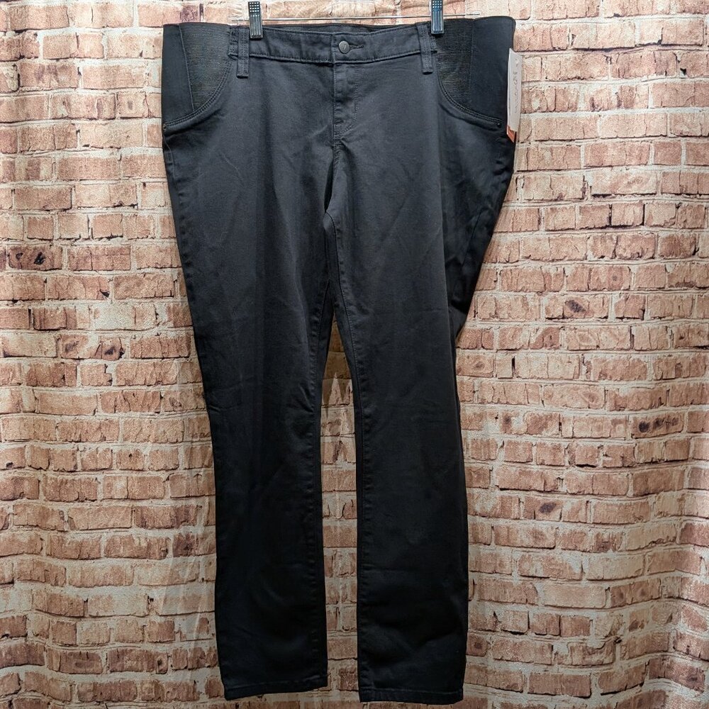 Isabel Maternity by Ingrid & Isabel Skinny Jeans Black Size 16 NWT